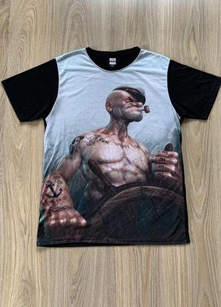 Чоловіча бавовняна футболка з принтом папая papay