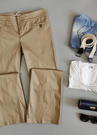 Женские стильные нарядные брюки брюки брюки клеш stefanel, р.m/l