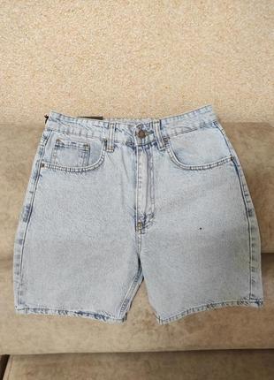 Джинсовые шорты baggy light blue