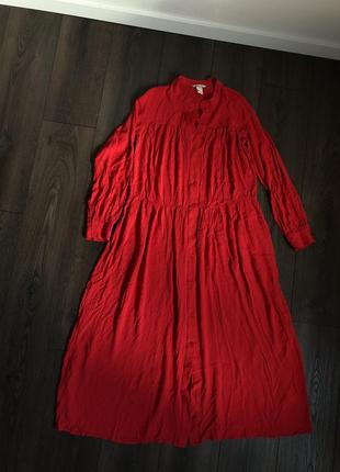 Красное платье от h&m
