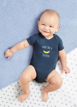 Боді lupilu 0-2 мес. 56 банан короткий рукав бодік бодіки класний літній у пологовий...