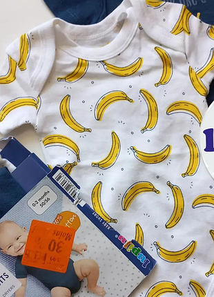 Боді lupilu 0-2 мес. 56 банан короткий рукав бодік бодіки класний літній у пологовий...