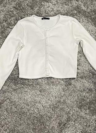 Женский кардиган zara в рубчик