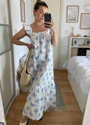 Плаття/сарафан зі змішаного льону h&m, p.m-l5 фото