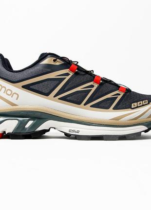 Salomon xt-6 black beige orаnge1 фото