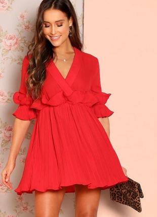 Платье shein красное