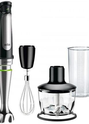 Блендер погружной braun mq-7035-x-bk 1000 вт электроприбор для измельчения пищи