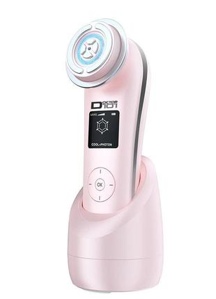 Масажер з електропорацією для обличчя та шиї мікрострумовий + rf ліфтинг + ems + led-терапія + холод 7 в 1 doctor