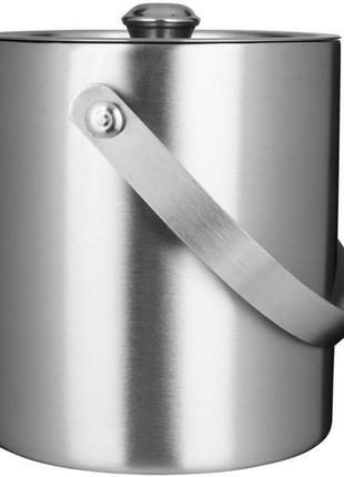 Відро для льоду термо barpro 1 л із вакуумною колбою та кришкою відро для охолодження напоїв