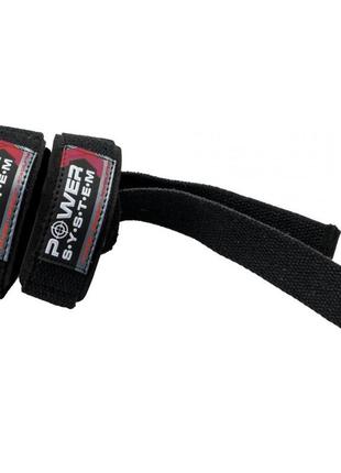Лямки для тяги power system ps-3400 power straps black/red тренувальні лямки