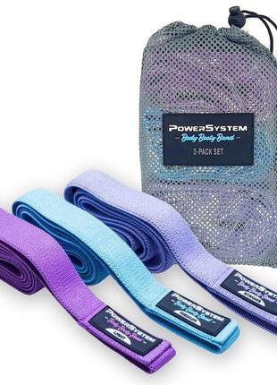 Набор тканевых резинок power system ps-4129 booty band set long 3шт. trn