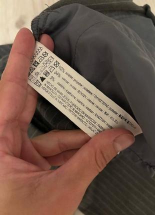Сірі штани в смужку pull&bear 5