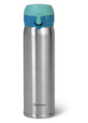 Термос fissman joranne aquamarine 420 мл із неіржавкої сталі термос пляшка
