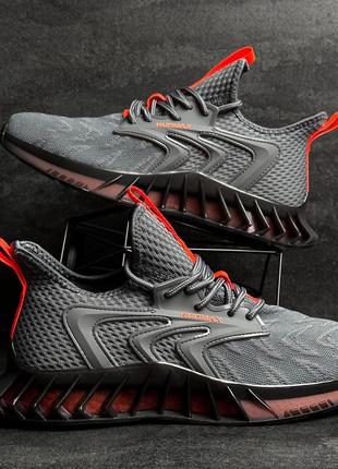 Темно сірі кроссівки чоловічі сітка літні