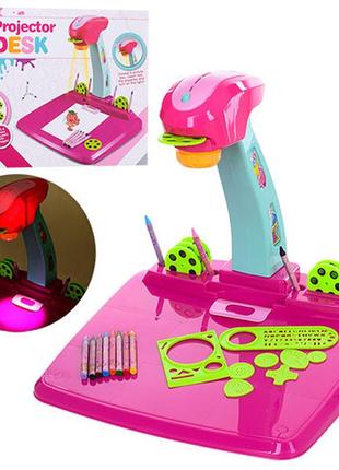 Дитячий проєктор для малювання 628-30a з олівцями розвивальний набір проєктор — trn
