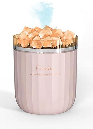 Соляная лампа, светильник, увлажнитель воздуха 3в1 с ночником на аккумуляторе doctor sun shine розовая