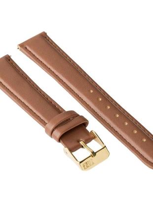 Ремінець для годинника ziz (кавофейно — шоколадний, золото) trn