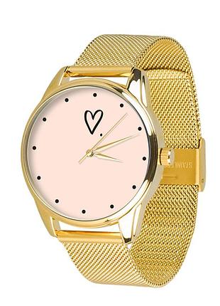 Часы ziz сердечко на металлическом браслете оригинальные наручные часы