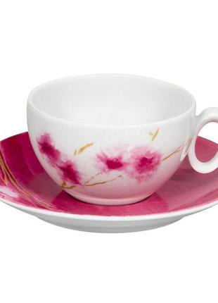 Чайний набір vista alegre arigato 4 чашки 240 мл і 4 блюдця сервірувальний посуд