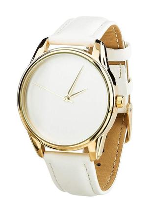 Часы ziz минимализм (белый, золото) оригинальные наручные часы