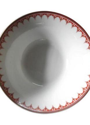Набор 6 салатников "вышиванка красный ромб" ø17.5см посуда миски салатницы салатники