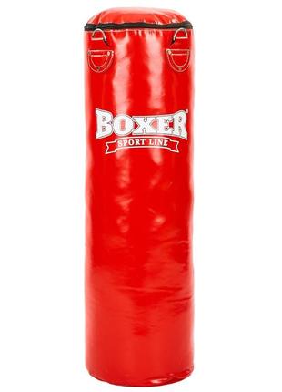 Мішок боксерський boxer pvc 100 см колір червоний мішок груша для боксу