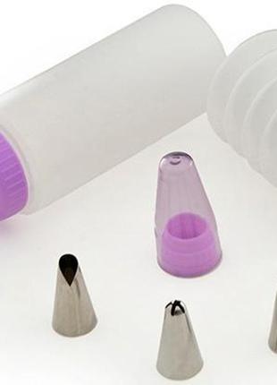 Набір 2 кулінарних декоратори fissman 125 мл/165 мл з 5 насадками trn