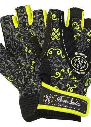 Перчатки для фитнеса power system ps-2910 classy женские yellow xs фитнесные перчатки
