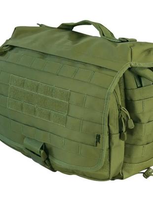 Тактическая плечевая сумка operators grab kombat tactical 25л с подсумком оливковый trn