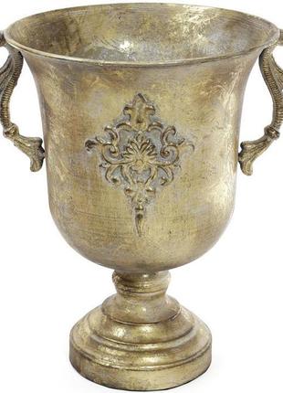 Металевий кашпо cornel 35х28х37 см декоративна ваза