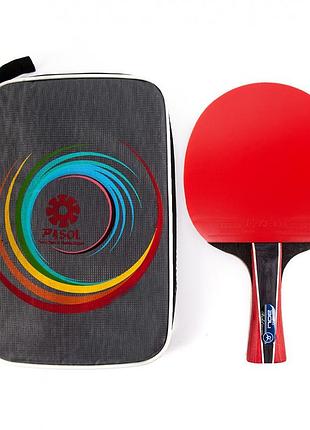Ракетка для настільного тенісу boli 6 star у чохлі. ракетки для гри в пінг-понг теніс