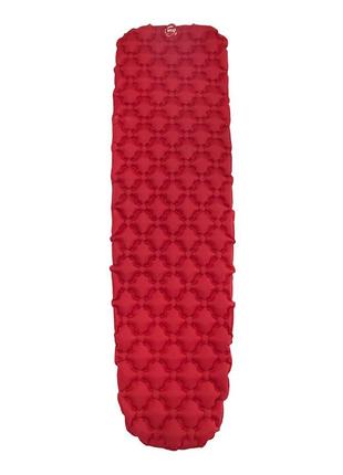 Надувний каремат похідний, туристичний wcg для кемпінгу (червоний) trn
