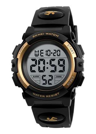 Детские спортивные наручные часы skmei 1266 золотистый наручные часы для детей