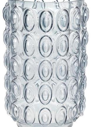 Ваза декоративная ancient glass "bubbles" 30х19см, стекло, голубой красивая ваза для цветов