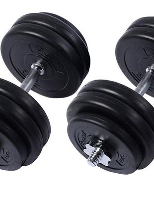 Гантелі 2х25 кг (металічний гриф) спортивні гантелі