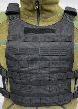 Тактическая плитоноска lightweight п2-3 без плит (черный) trn