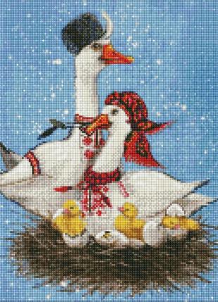 Алмазна мозаїка "велика родина" ©світлана теренчук amo7633 ідейка 40х50 см алмазна картина за номерами для