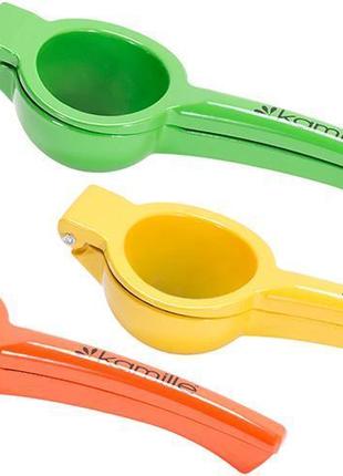 Пресс для цитрусовых kamille citrus пластиковый 22х7.4х5см, соковыжималка trn