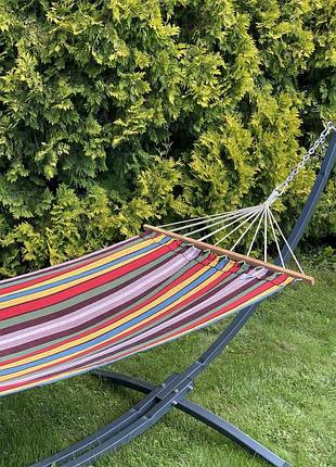 Одномісний гамак rio xl класичний 200х100 з планкою wcg