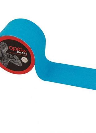 Кінезіологічний тейп oprotec kinesiology tape tec57542 синій 5cм*5м trn