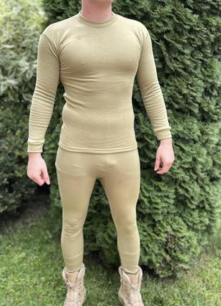 Чоловіча тактична термобілизна (комплект) 2 рівень койот s