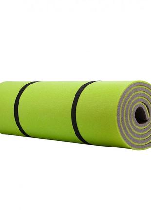 Каремат (коврик) туристический ivn 1800х600х12 серо-салатовый коврик для туризма походов