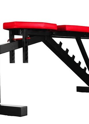 Скамья для жима регулируемая wcg pro-20 спортивная тренажерная скамья