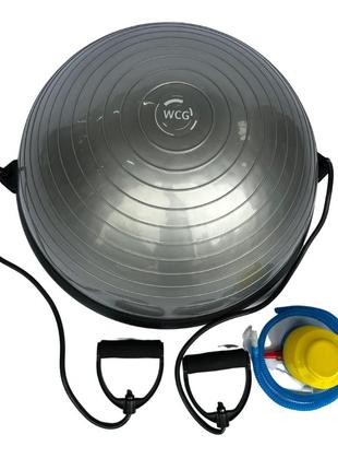 Балансировочная полусфера 60х26 см для фитнеса wcg 010 trn