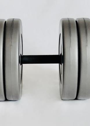 Гантель 25кг grey спортивный снаряд гантель