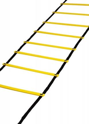 Координационная лестница для тренировки скорости power system ps-4087 agility speed ladder black/yellow trn