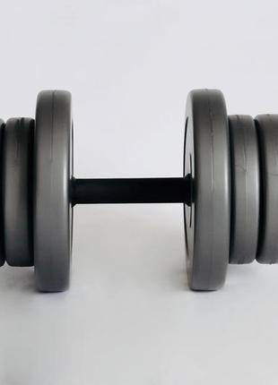 Гантель 10кг grey спортивный снаряд гантель