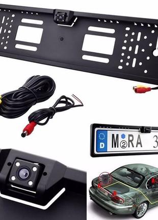 Камера заднего вида в рамке номера jx-9488 trn