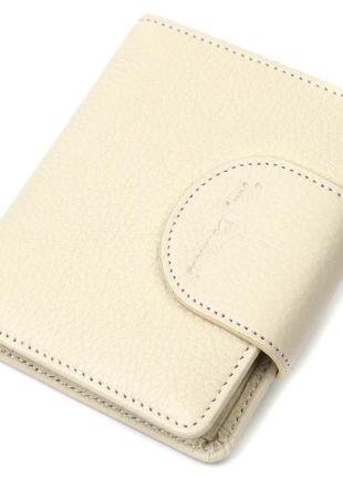 Вместительный женский кошелек из натуральной кожи tony bellucci 22018 молочный стильный кошелек бумажник для