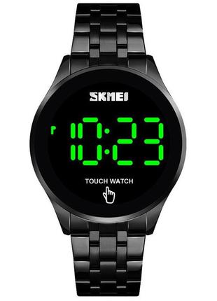 Чоловічий наручний світлодіодний годинник skmei 1579 light (чорний)